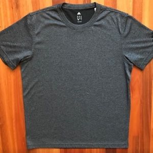 Adidas Climalite Medium Tee Charcoal Grey & Black